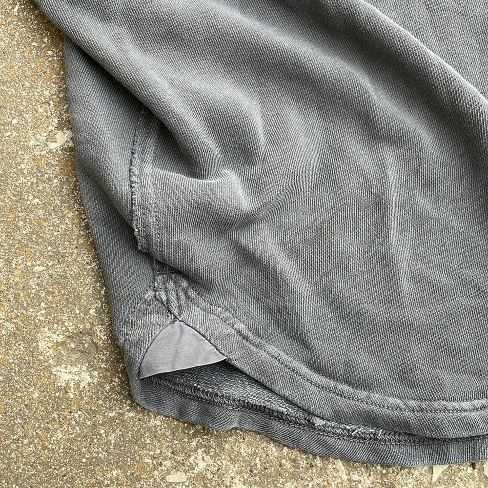 Aerie | Oversized Gray Button Down 2 Pocket Trucker Shirt - Picture 6 of 7